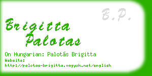 brigitta palotas business card